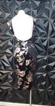 Load image into Gallery viewer, Akira metallic floral print dress      sz medium
