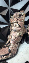 Load image into Gallery viewer, Steve Madden reptile print buckle botties        sz 9    Please read disclaimer
