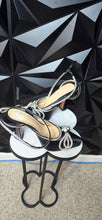 Load image into Gallery viewer, Black rhinestone platform heels      sz 38=7
