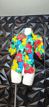 Load image into Gallery viewer, IN Group LTD  floral print blouse            sz 14, best fit sz 12
