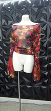 Load image into Gallery viewer, Ashley Stewart colorful sheer top             sz 18/20
