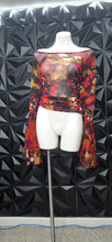 Load image into Gallery viewer, Ashley Stewart colorful sheer top             sz 18/20

