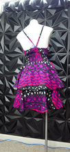 Load image into Gallery viewer, Ankara multicolored flare dress  w/belt           sz med-xlrg fit
