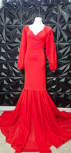 Load image into Gallery viewer, Long orange mermaid dess               sz xlrg
