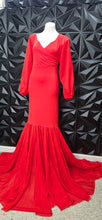 Load image into Gallery viewer, Long orange mermaid dess               sz xlrg
