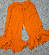 Load image into Gallery viewer, NWT Orange flare botton pants            one size m(fit szmed-xlrg)
