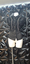 Load image into Gallery viewer, Akira ruffled blouse             sz lrg, best fitting sz medium
