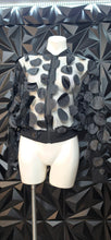 Load image into Gallery viewer, Sheer petal jacket           sz xl, best fitting sz lrg
