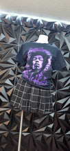 Load image into Gallery viewer, Black/white skirt/purple haze tee  2 piece set      sz medium
