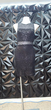 Load image into Gallery viewer, Design Lab black sequins dress           sz medium
