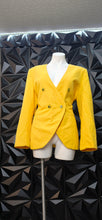 Load image into Gallery viewer, Boston Classics yellow blazer           sz 12
