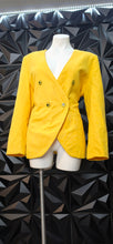 Load image into Gallery viewer, Boston Classics yellow blazer           sz 12
