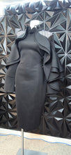 Load image into Gallery viewer, Quoom black ruffled dress                sz 2x
