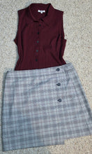 Load image into Gallery viewer, Loft skirt/madewell top 2 piece set  sz 12
