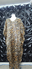 Load image into Gallery viewer, Secret Treasures animal print kaftan         ones size (up to 3x)
