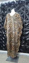 Load image into Gallery viewer, Secret Treasures animal print kaftan         ones size (up to 3x)
