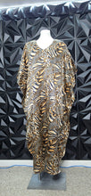 Load image into Gallery viewer, Secret Treasures animal print kaftan         ones size (up to 3x)
