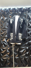 Load image into Gallery viewer, Lori Zoni vintage tasseled blazer/jacket          sz sm-med
