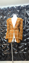 Load image into Gallery viewer, Jones New york plaid print blazer              sz 16. best fit sz 12/14
