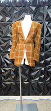 Load image into Gallery viewer, Jones New york plaid print blazer              sz 16. best fit sz 12/14
