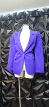Load image into Gallery viewer, Toni Marie purple blazer               sz 18, best fit sz 16
