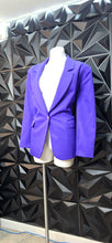 Load image into Gallery viewer, Toni Marie purple blazer               sz 18, best fit sz 16
