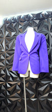 Load image into Gallery viewer, Toni Marie purple blazer               sz 18, best fit sz 16
