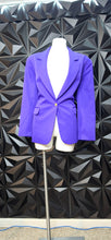 Load image into Gallery viewer, Toni Marie purple blazer               sz 18, best fit sz 16
