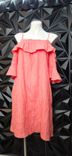 Load image into Gallery viewer, Violet Weekend off the shoulder dress         sz large
