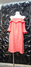 Load image into Gallery viewer, Violet Weekend off the shoulder dress         sz large
