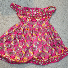 Load image into Gallery viewer, Pink Ankara fit and flare dress           sz untagged, Best fitting sz 10
