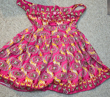 Load image into Gallery viewer, Pink Ankara fit and flare dress           sz untagged, Best fitting sz 10

