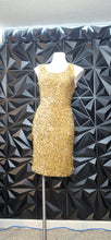 Load image into Gallery viewer, Nina Leonard sequin dress           sz small-medium
