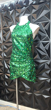 Load image into Gallery viewer, Akira sequin dress               sz lrg, best fit sz medium

