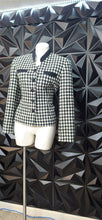 Load image into Gallery viewer, Saville houndstooth blazer            sz 10
