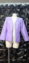 Load image into Gallery viewer, Troy purple open front blazer             sz 10
