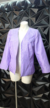 Load image into Gallery viewer, Troy purple open front blazer             sz 10
