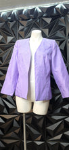 Load image into Gallery viewer, Troy purple open front blazer             sz 10

