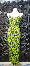 Load image into Gallery viewer, Green animal print dress             sz medium
