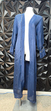 Load image into Gallery viewer, Navy open front duster                  sz med-large
