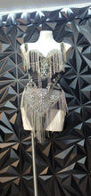 Load image into Gallery viewer, Rhinestone bodysuit/top               sz untagged, best fitting sz small   READ DISCLAIMER
