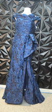 Load image into Gallery viewer, NWT SHein navy formal dress              sz lrg, best fitting sz 8/10
