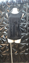 Load image into Gallery viewer, Banana Republic black petal blouse            sz xlrg
