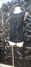 Load image into Gallery viewer, Banana Republic black petal blouse            sz xlrg
