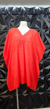 Load image into Gallery viewer, Echo orange poncho top        sz lrg/xlrg
