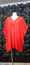 Load image into Gallery viewer, Echo orange poncho top        sz lrg/xlrg
