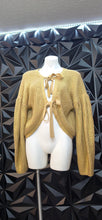 Load image into Gallery viewer, Kika Varga gold cardigan       sz sm-large
