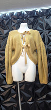 Load image into Gallery viewer, Kika Varga gold cardigan       sz sm-large
