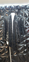 Load image into Gallery viewer, Black see thru duster          sz small-lrg (10)
