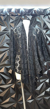 Load image into Gallery viewer, Black see thru duster          sz small-lrg (10)
